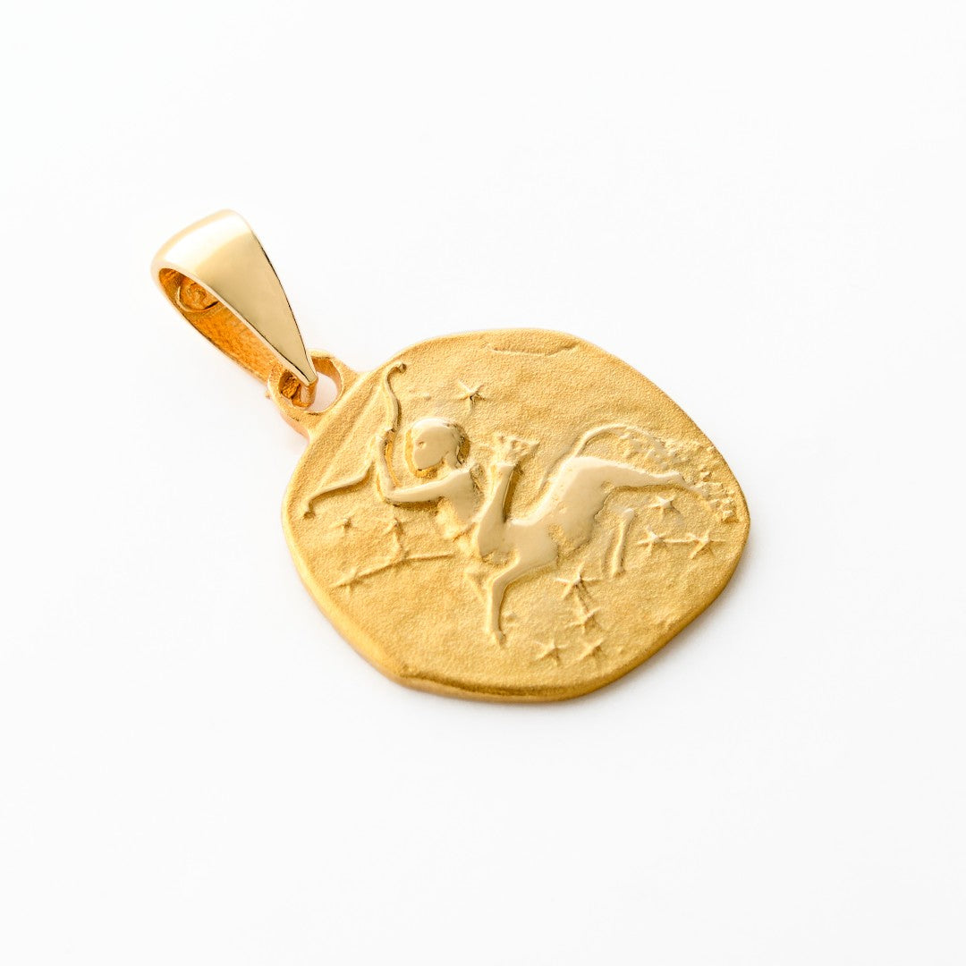 14K Gold Sagittarius Charm