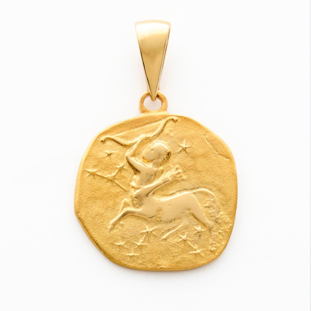 14K Gold Sagittarius Charm