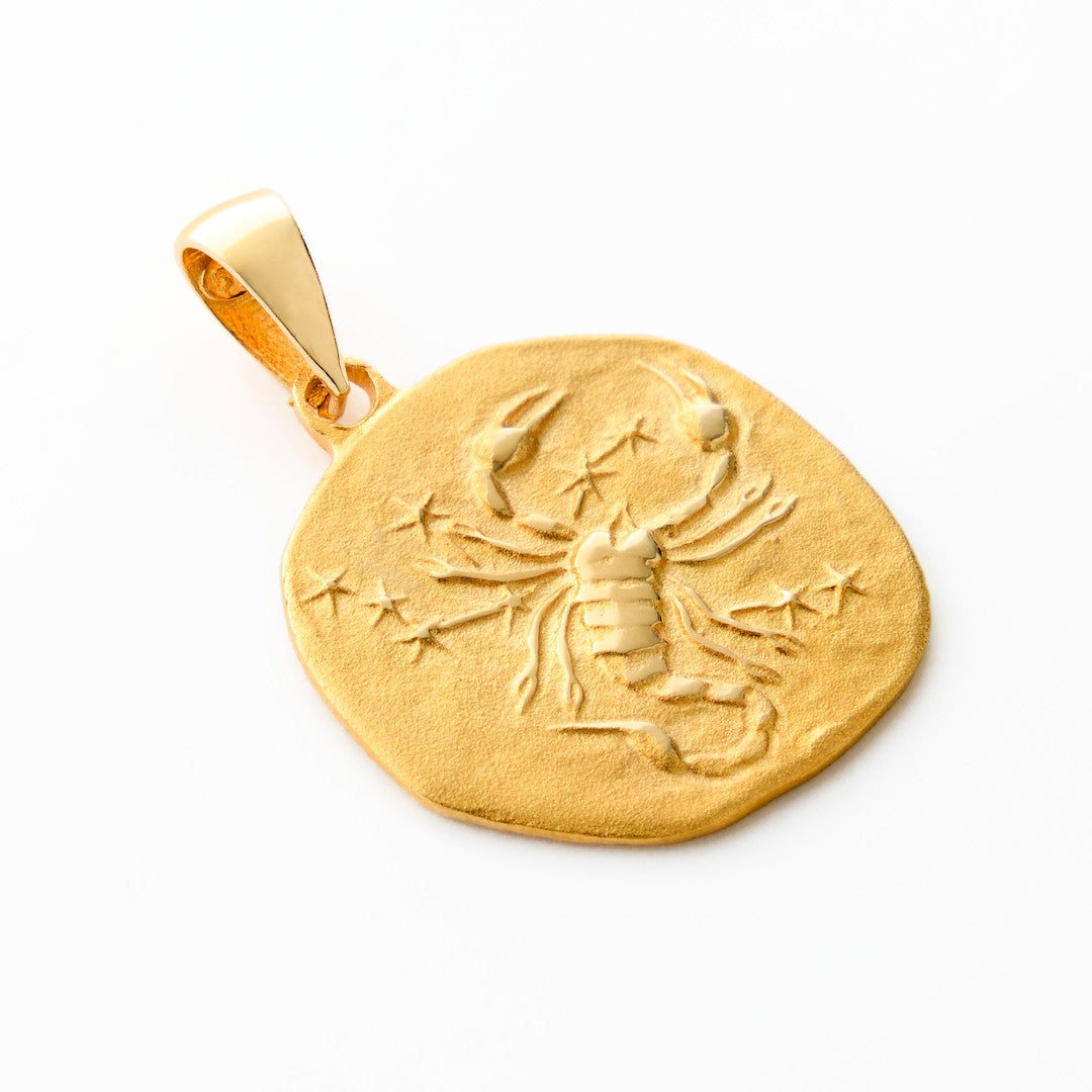 14K Gold Scorpio Charm