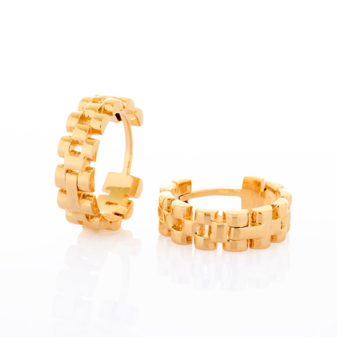 14K Gold Disco Earrings