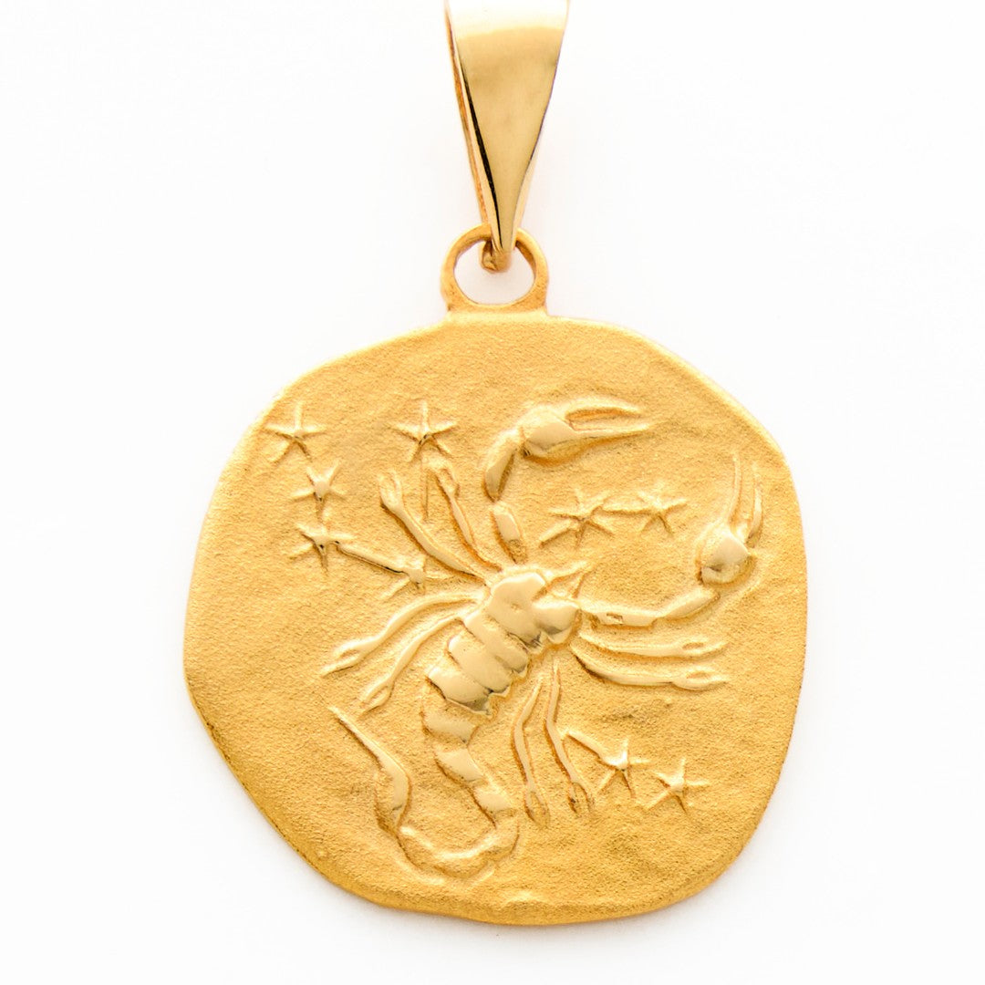 14K Gold Scorpio Charm