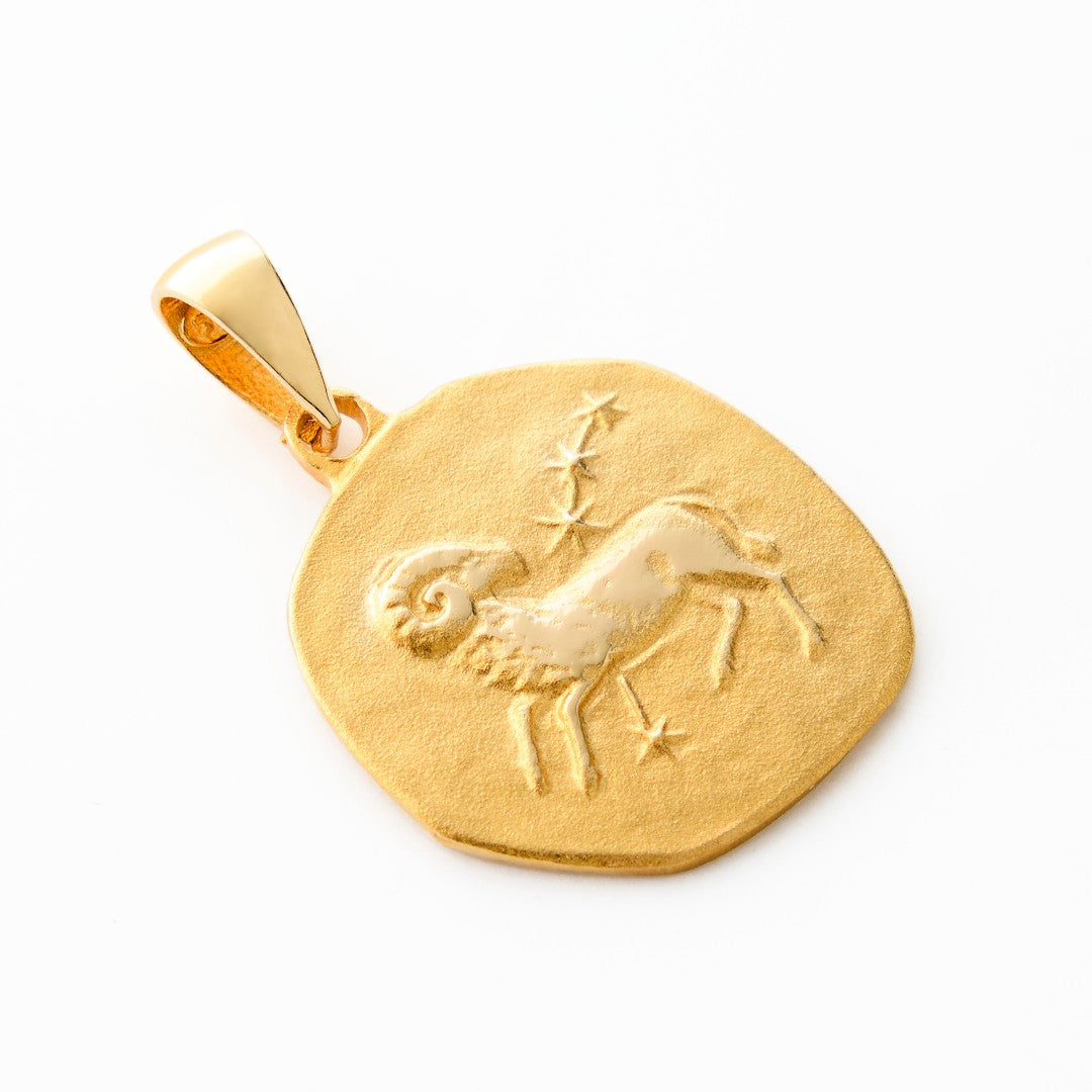 14K Gold Aries Charm