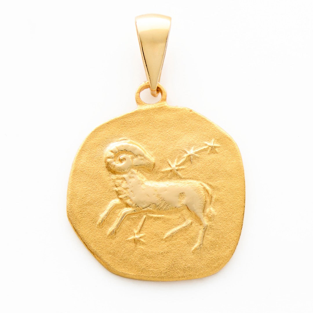 14K Gold Aries Charm