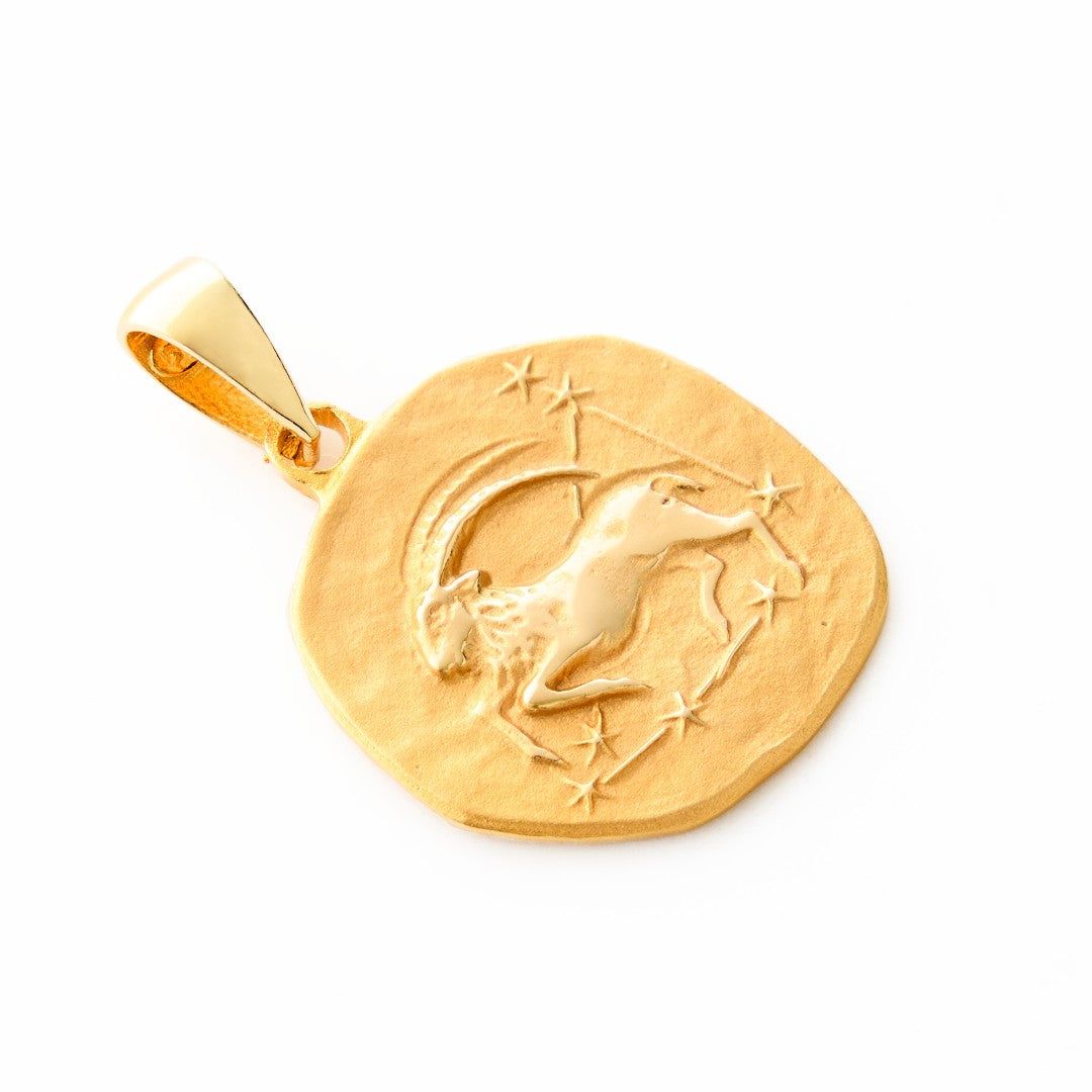 14K Gold Capricorn Charm
