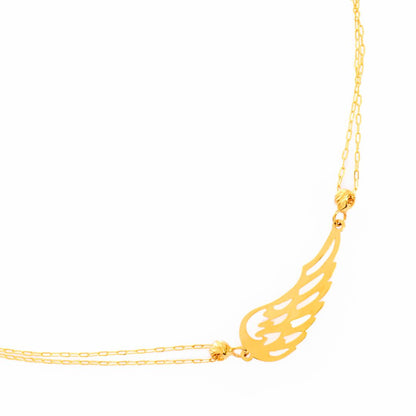 14K Gold Feather Bracelet