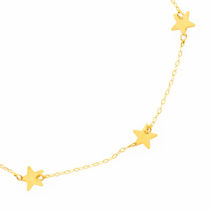 14K Gold Star Bracelet