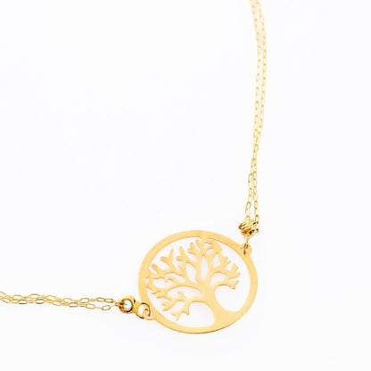 14K Gold Tree Bracelet