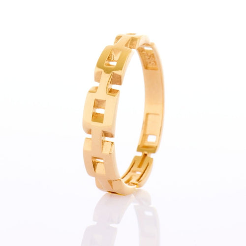 14K Gold Cuban Link Ring