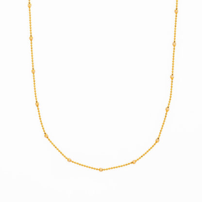 14K Gold Sparkle Chain Necklace