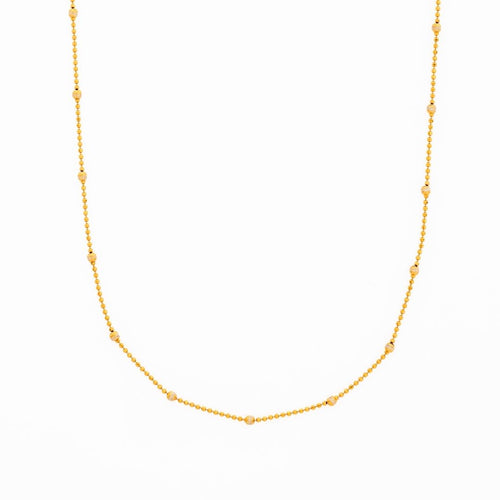 14K Gold Sparkle Chain Necklace