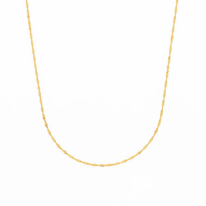 14K Gold Glimmer Chain Necklace