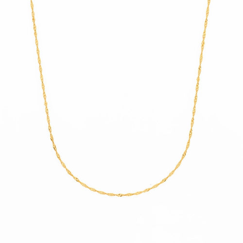 14K Gold Glimmer Chain Necklace