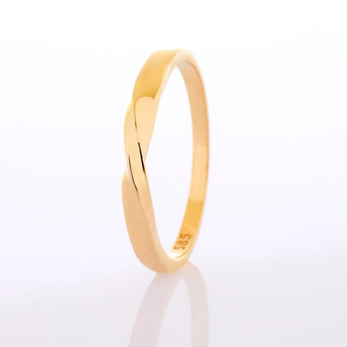 14K Gold Elegant Infinity Ring