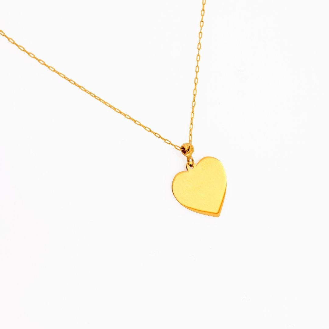 14K Gold Heart Necklace