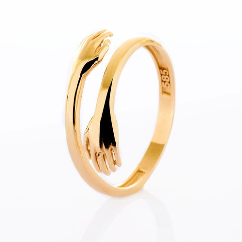 14K Gold Hug Ring