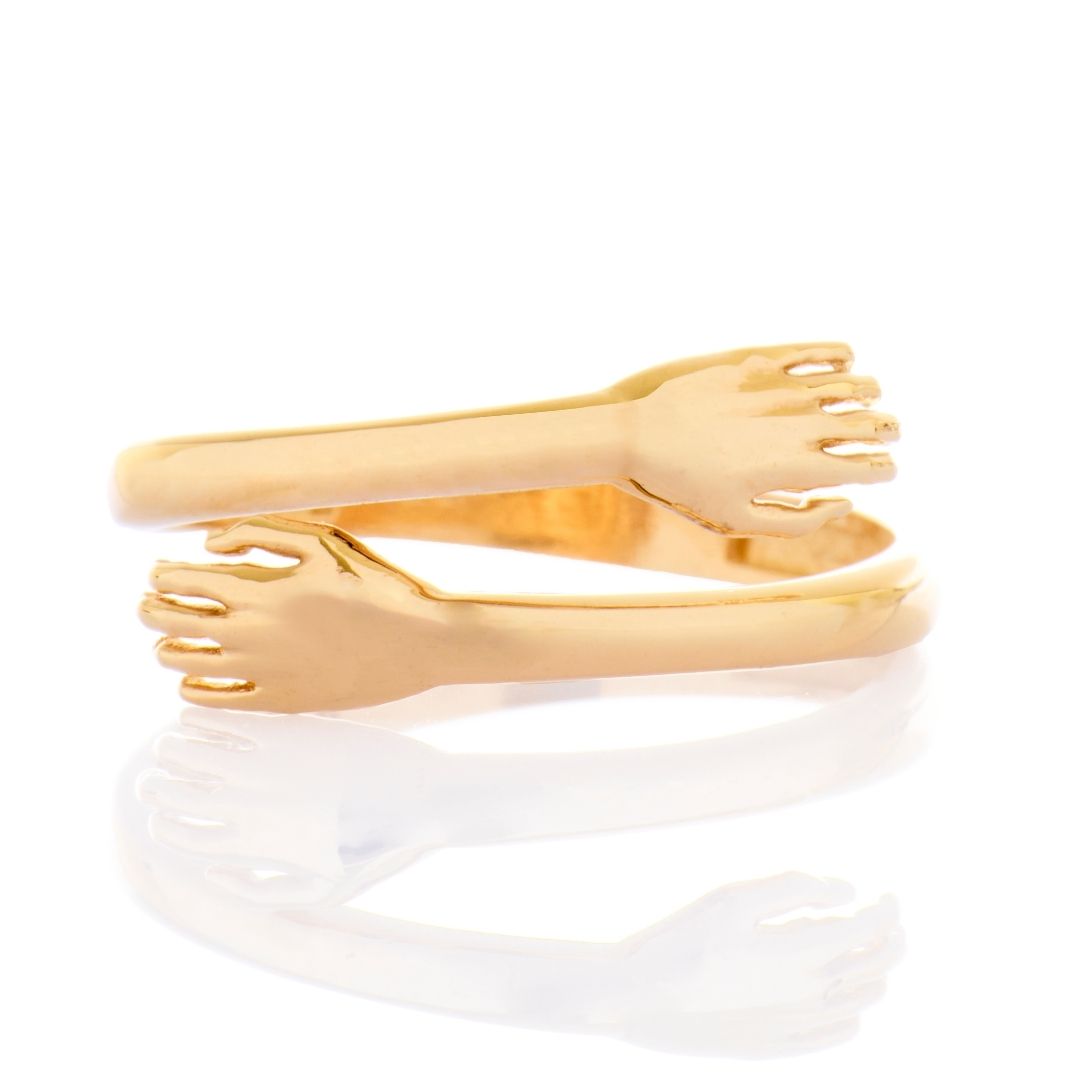 14K Gold Hug Ring