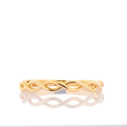 14K Gold Spiral Ring