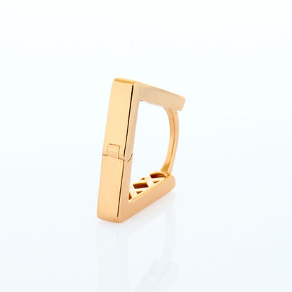 14K Gold Paper Clip Earrings