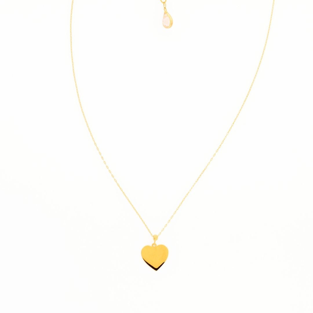 14K Gold Heart Necklace