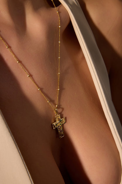 14K Gold Sparkle Chain Necklace