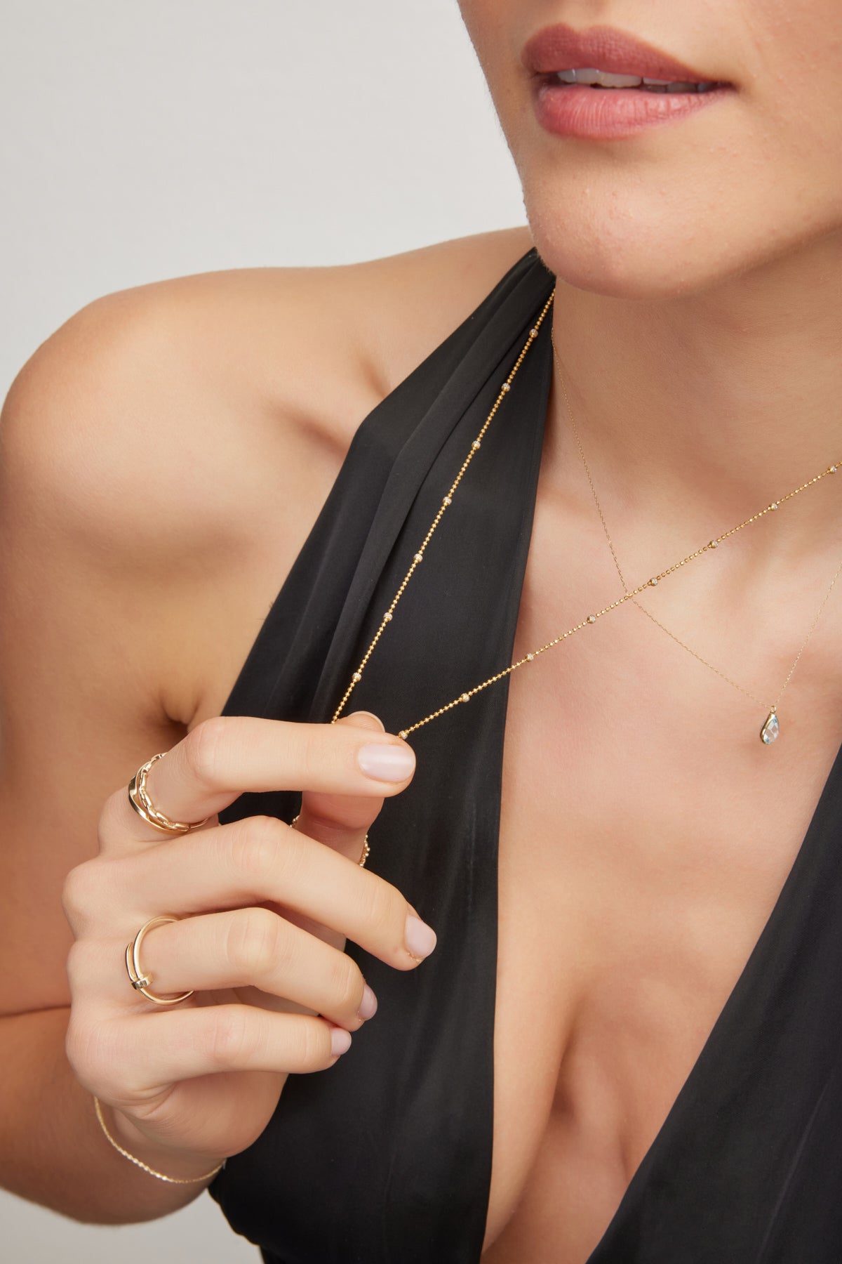 14K Gold Sparkle Chain Necklace